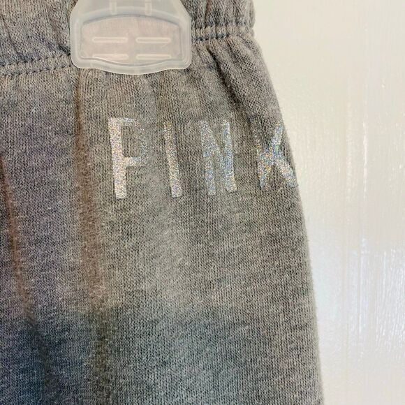 VS PINK [XS] Grey Sweatpants (2326) - Picture 3 of 4
